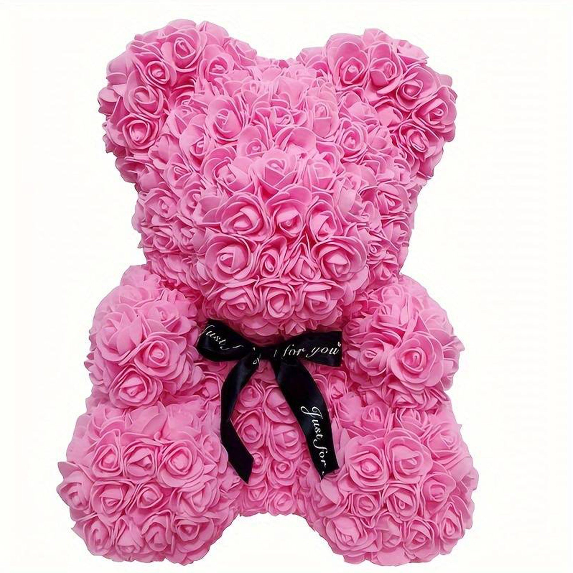 Kunstblumenstrauß Rosenbär Teddybär Rosen Valentinstagsgeschenk, Deggelbam