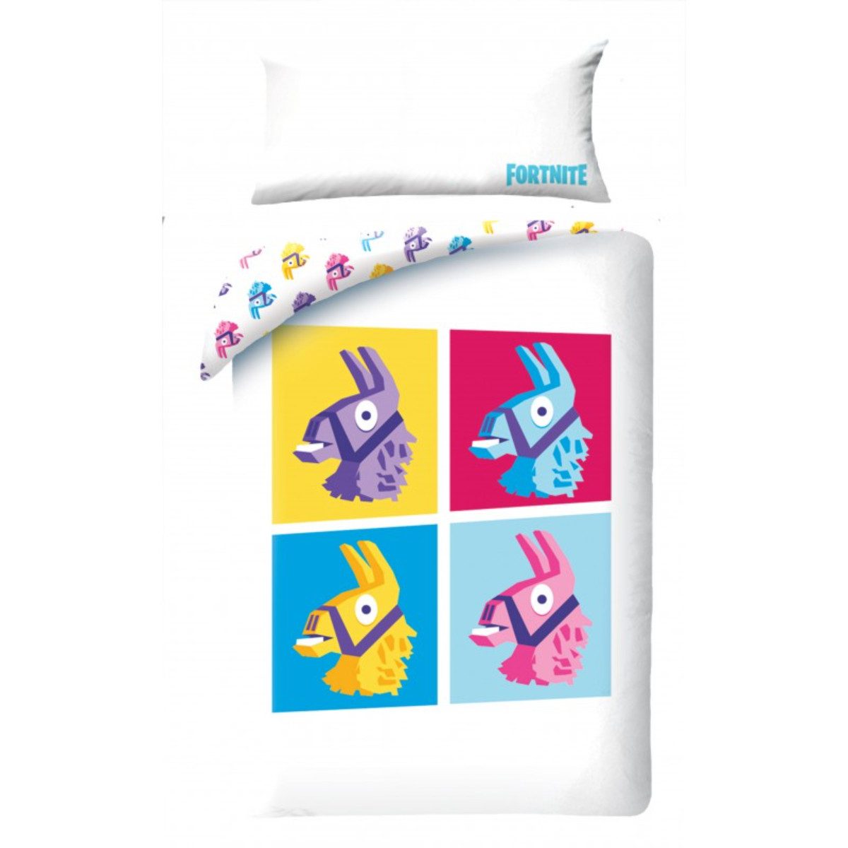 Fortnite Bettwäsche Bettwäsche 150 × 220 cm Kissenbezug 45 × 110 cm, 50% Baumwolle, 50% Polyester