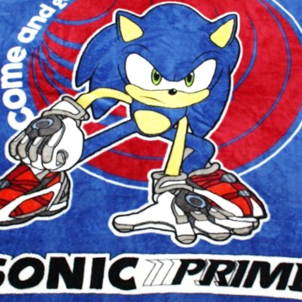 Wohndecke Sonic Prime Flanelldecke flauschige Kuscheldecke günstig online kaufen
