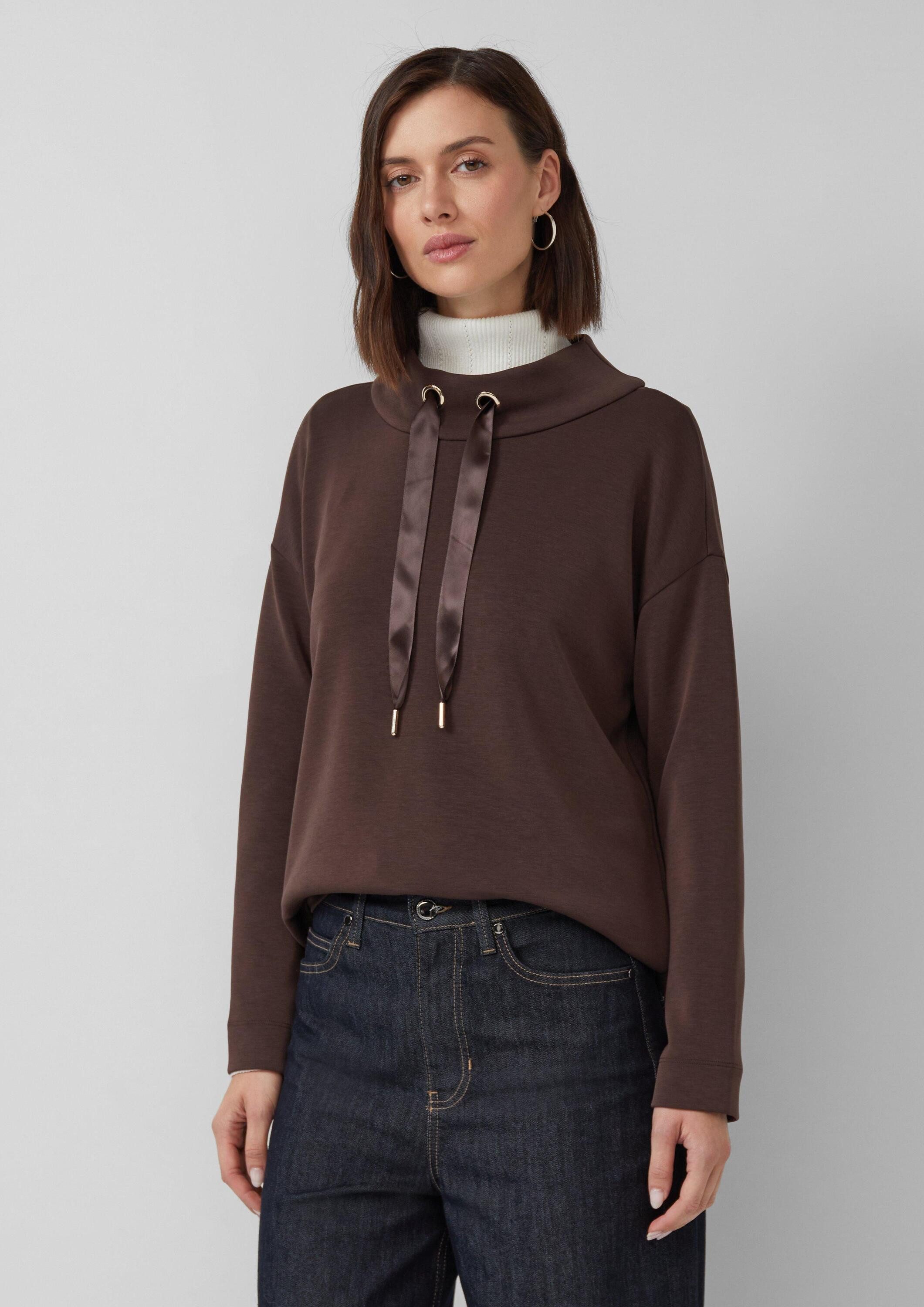 s.Oliver Sweatshirt Sweatshirt Sportiver Hoodie aus Scuba im Relaxed Fit günstig online kaufen