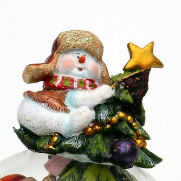 SIGRO Schneekugel Schneekugel mit Spielwerk Schneemann (Stück, 1 St., 1 Schneekugel mit Spielwerk), Weihnachtsdekoration
