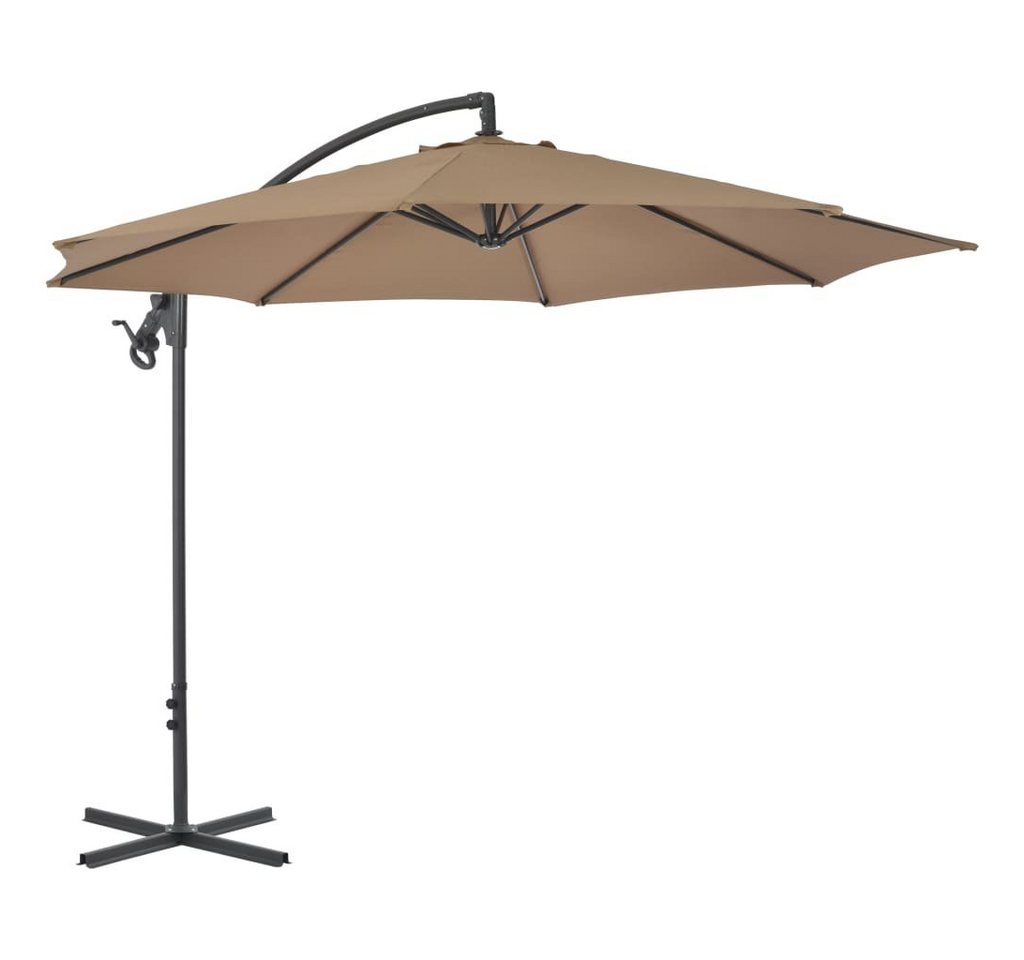 Thumbnail - vidaXL Sonnensegel Ampelschirm mit Stahl-Mast 300 cm Taupe, (1-tlg)