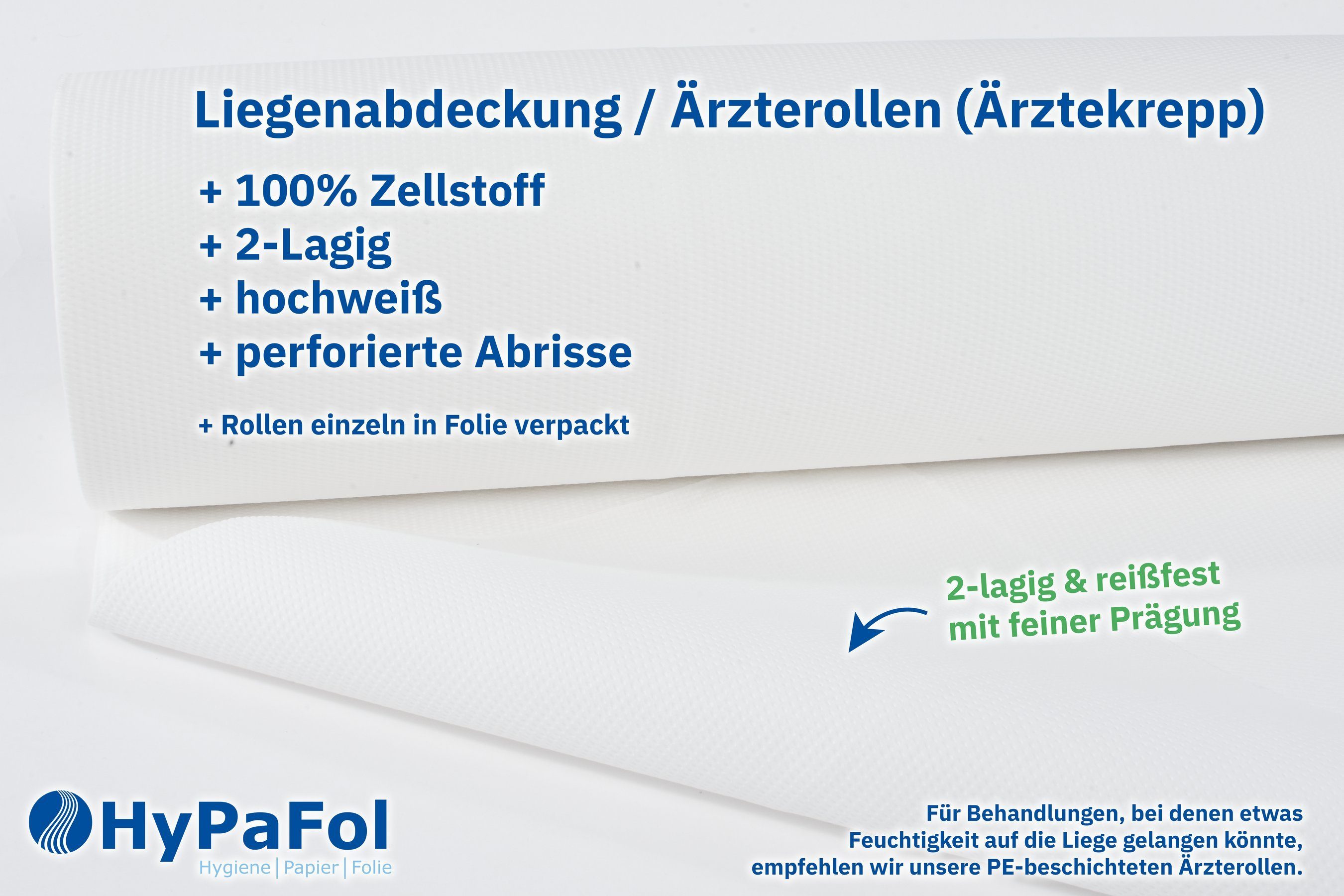 Hypafol Massageliegenbezug Ärzterollen, Abdeckrollen, Liegenabdeckung, perf günstig online kaufen