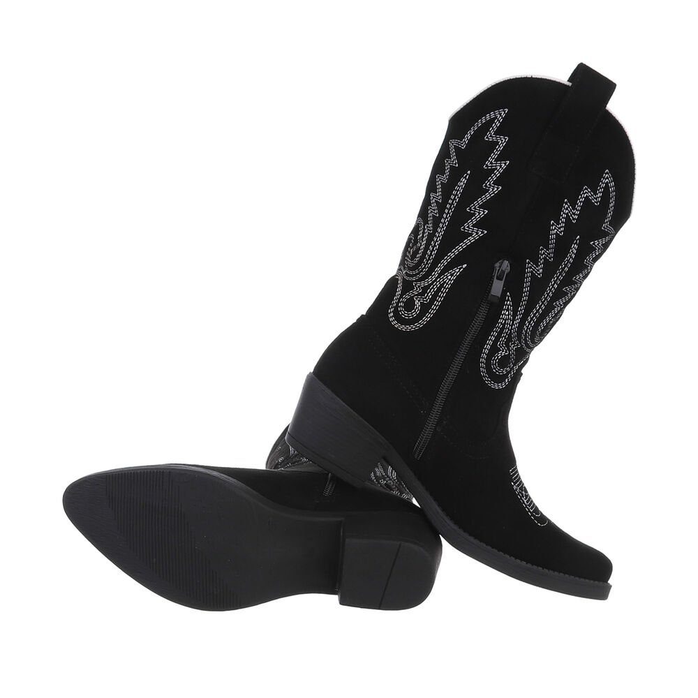 Ital-Design Damen Cowboyboots Western Westernstiefel (85757908) Blockabsatz günstig online kaufen