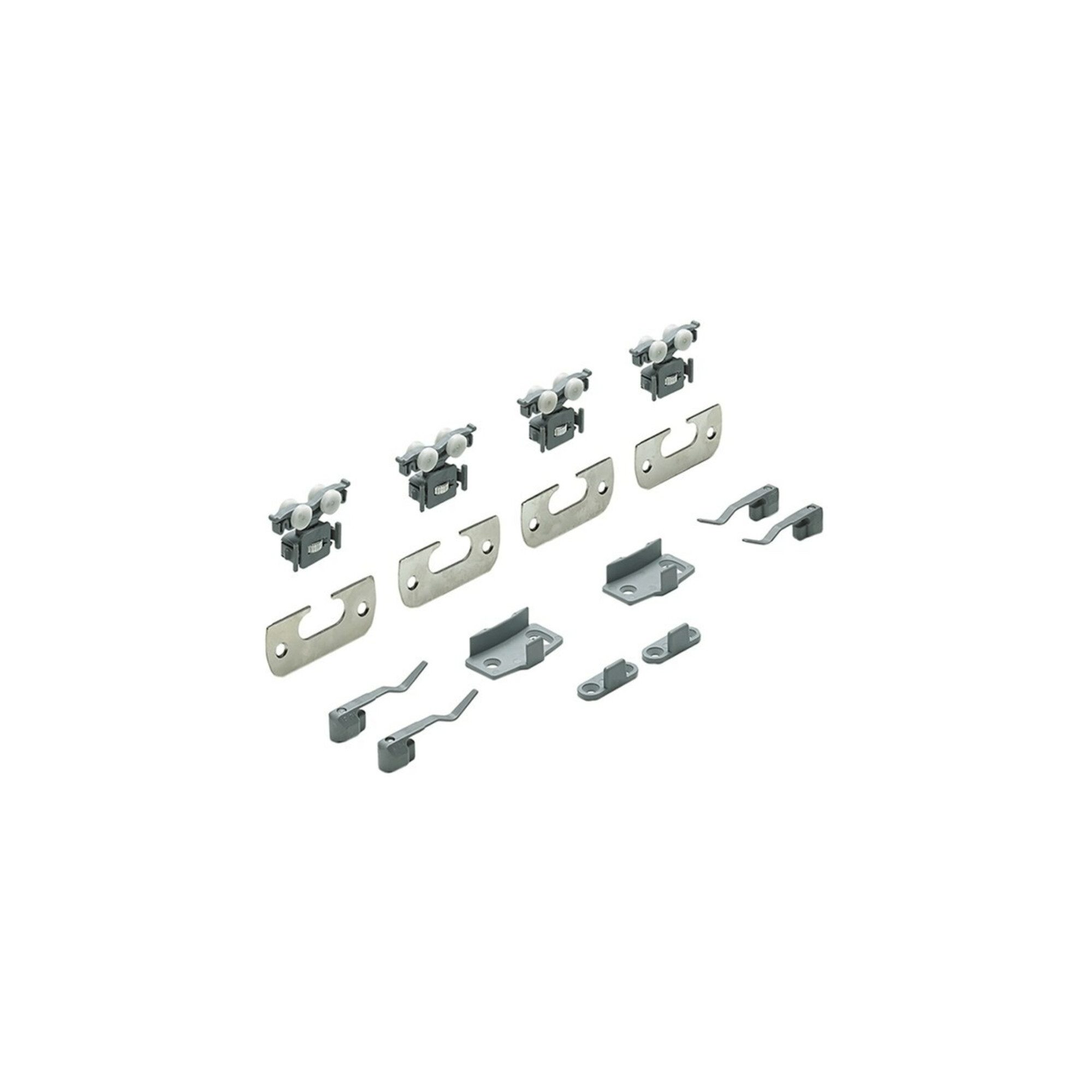 Hettich Schiebetür Hettich Schiebetürbeschläge Set,TopLine 110 45317, 2-T. für einlieg. T