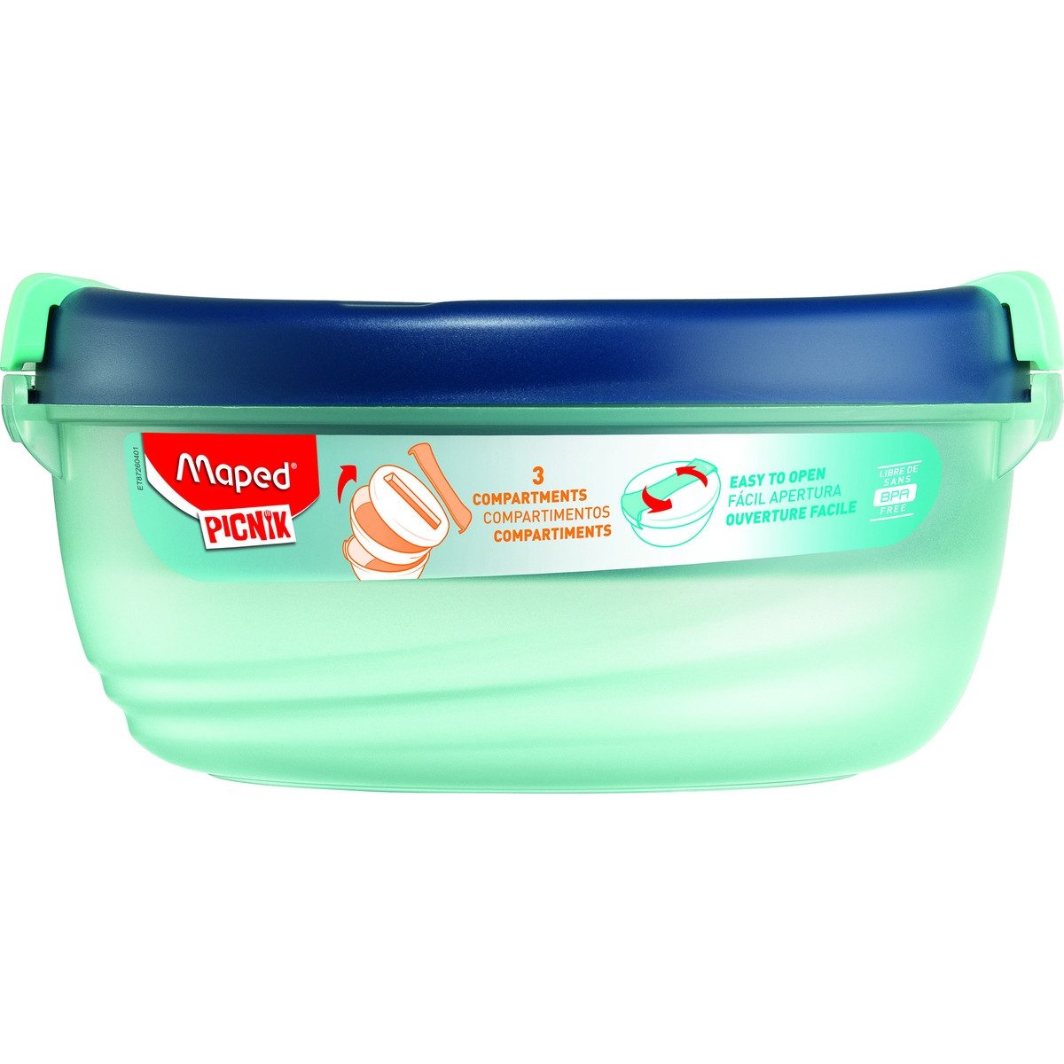 MAPED Frischhaltedose Maped Brotdose Origins 1,4 Liter blau