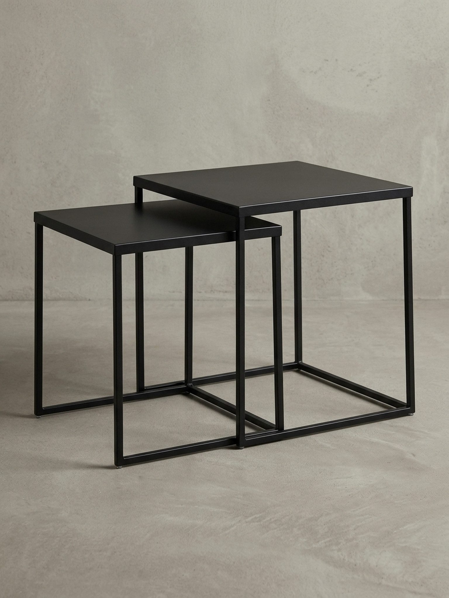 KADIMA DESIGN Satztisch 2er-Set Beistelltische im Industriestil, stabil & rutschfest