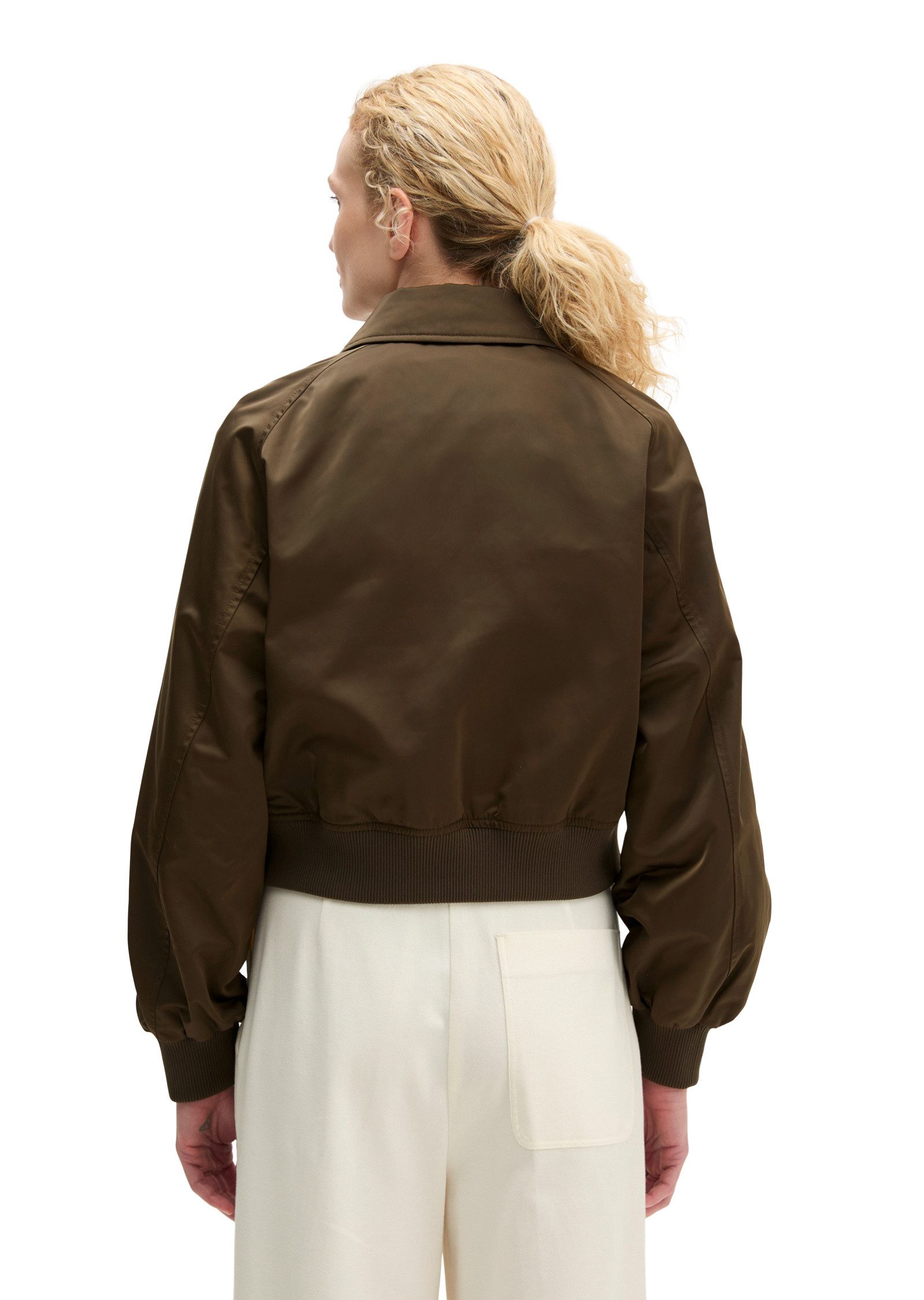Marc O'Polo Outdoorjacke aus recyceltem Shiny-Polyester-Twill