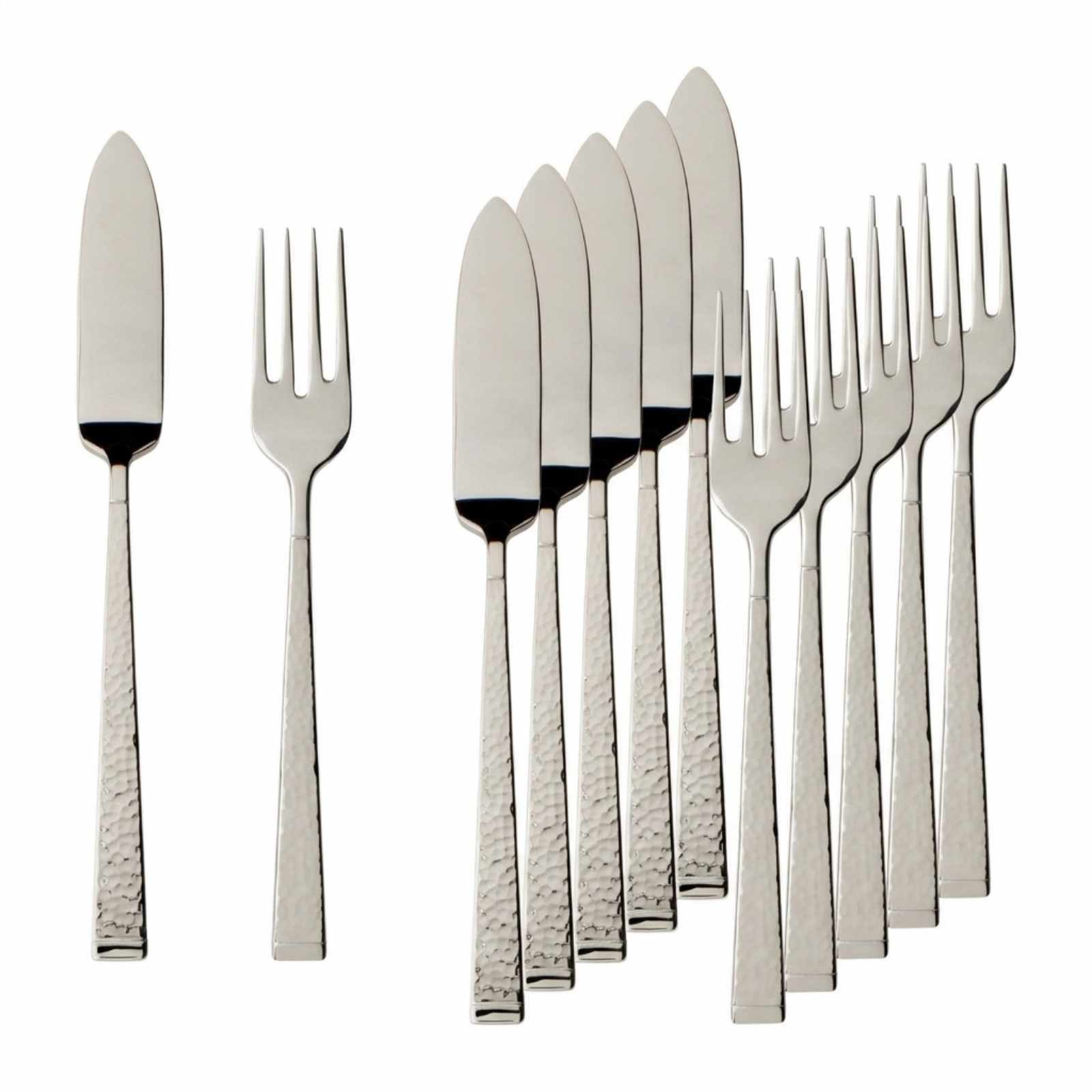 Villeroy & Boch Blacksmith Fischbesteck 6er Set (12-tlg), 6 Personen