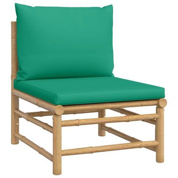 DOTMALL Gartenlounge-Set Garten-Ecksofa-Set (6-tlg),aus Bambus mit mit Sitz- und Rückenpolster