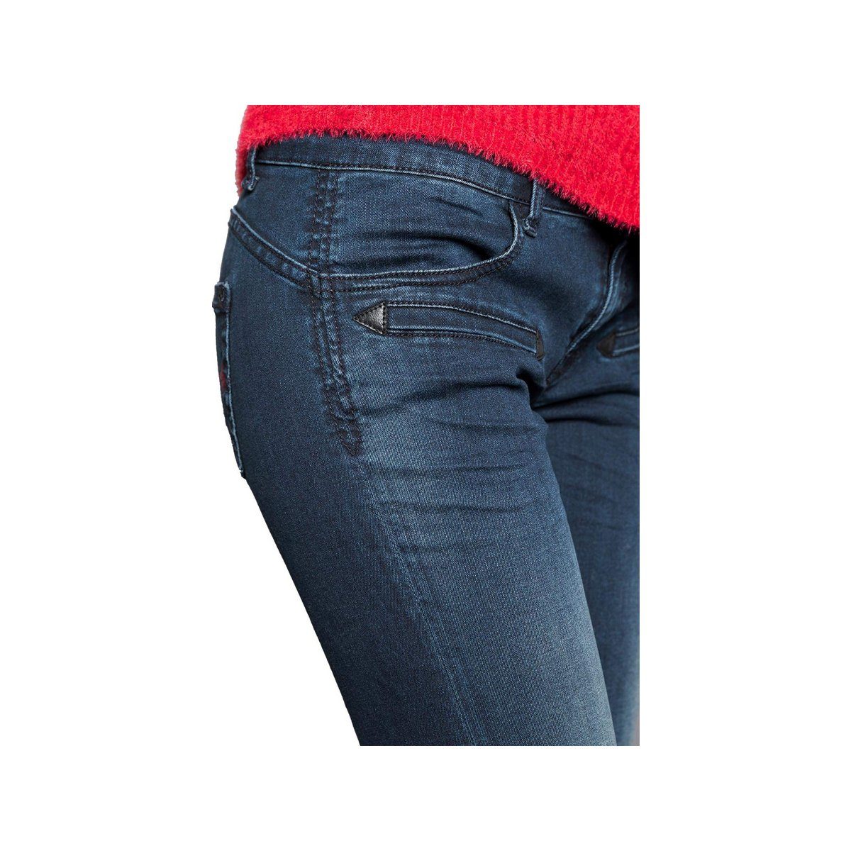 blau 5-Pocket-Jeans BLUE (1-tlg) FIRE
