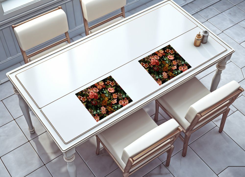 Blüten aus (Set, vergangener Platzset, Premium-Platzset"Luxuriöse Platzdecken) Zeit", 2-St., raxxa, raxxa