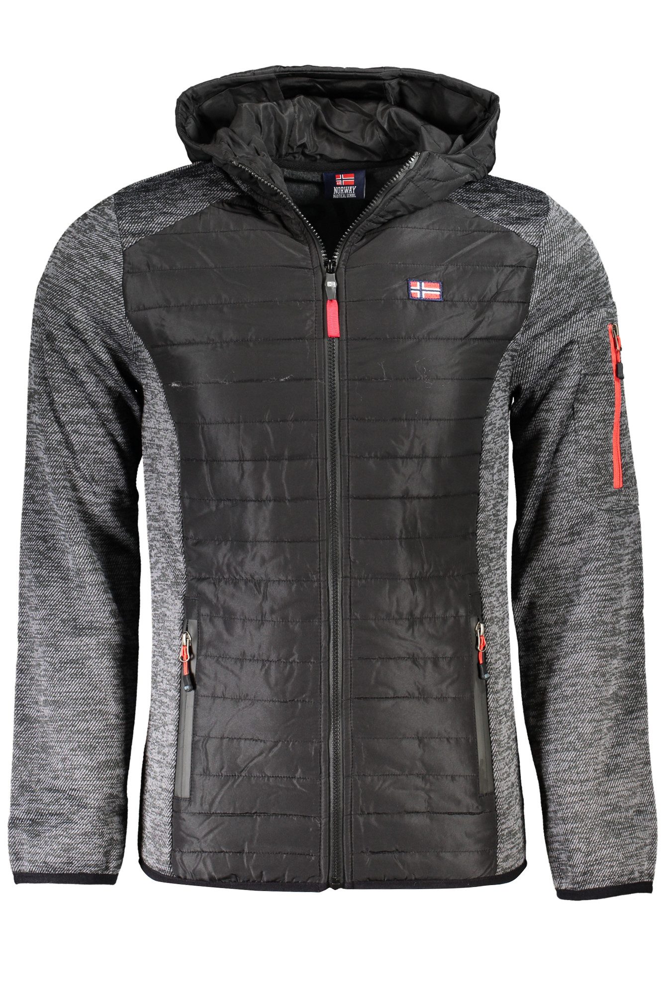 NORWAY 1963 Outdoorjacke Graue Herren-Sportjacke mit Kapuze und Taschen – F günstig online kaufen