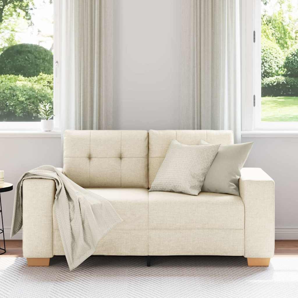 vidaXL Sofa Loveseat-Sofa Leinen 120 cm günstig online kaufen