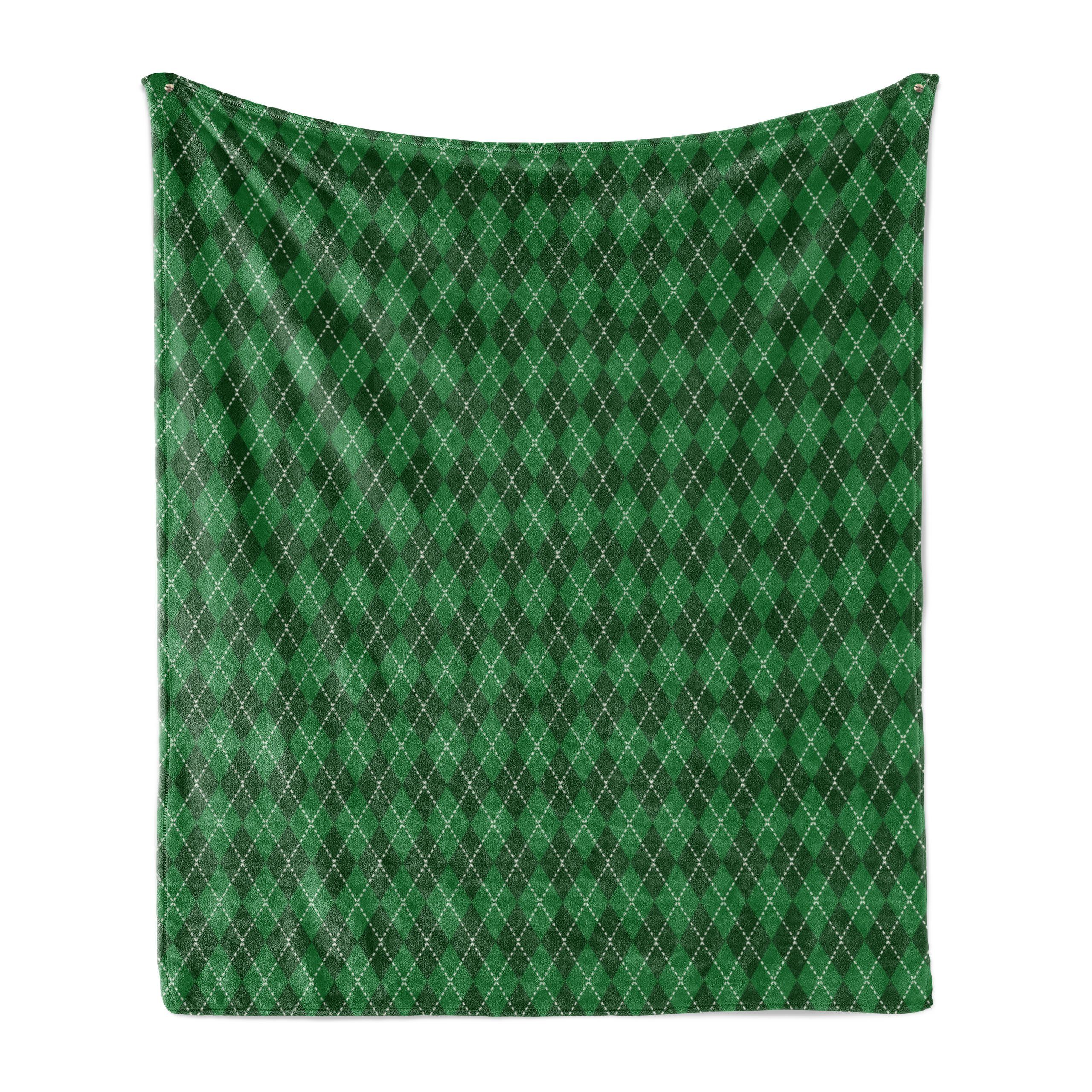 Wohndecke Gemütlicher Plüsch für den Innen- und Außenbereich, Abakuhaus, Irland Vintage Argyle Tartan