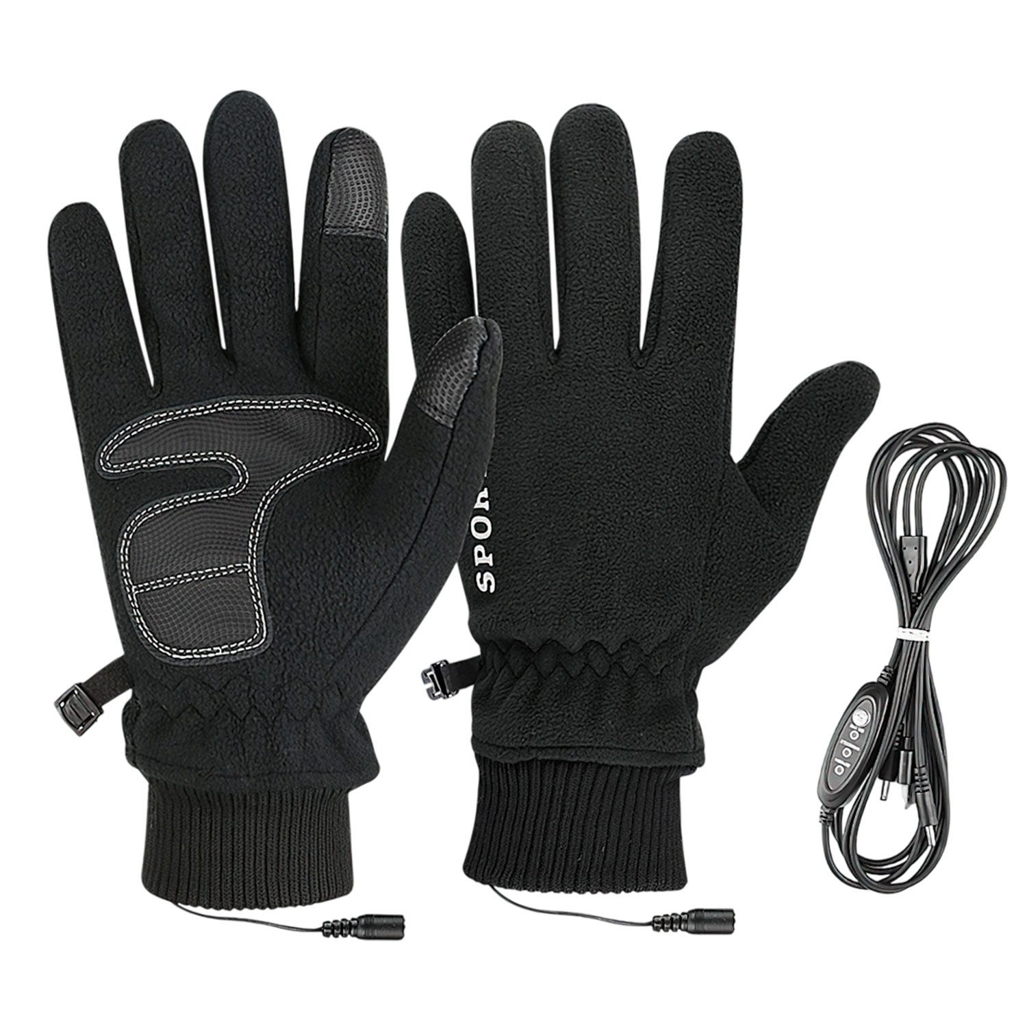 Strickhandschuhe USB-beheizbare Handschuhe,Thermo handschuhe damen,Touchscreen-Design
