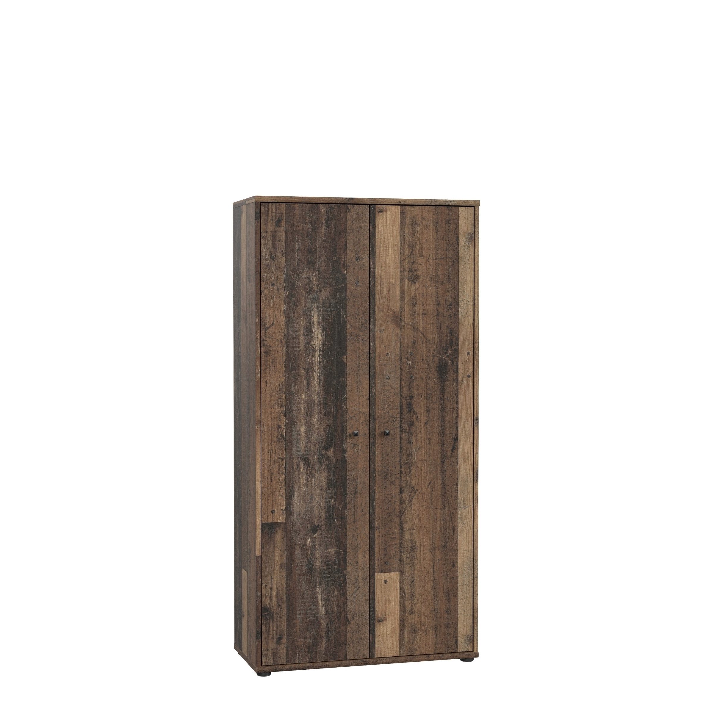 freiraum Mehrzweckschrank TEMPRA2 2 Türen, 4 Böden, Old-Wood Vintage Dekor günstig online kaufen