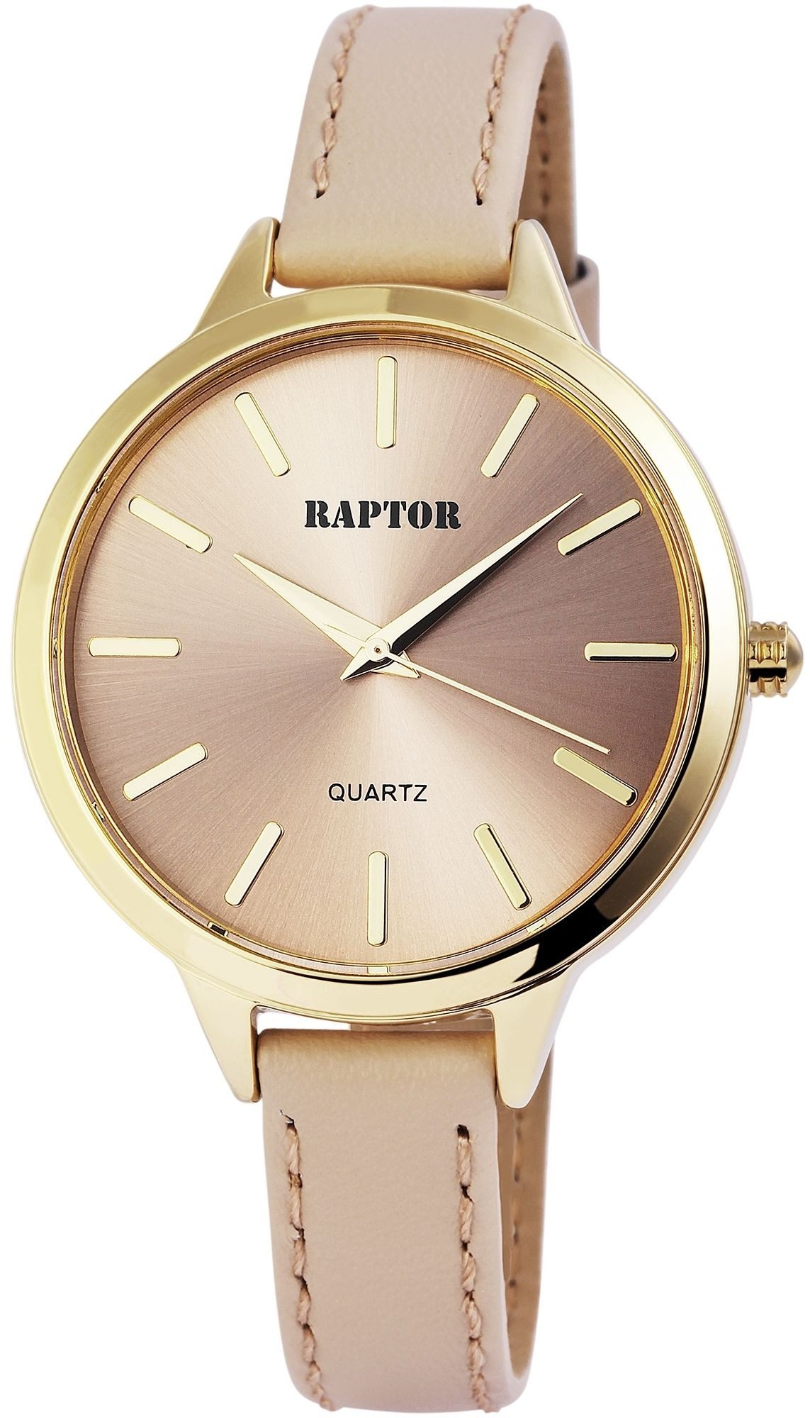 Quarzuhr Veloria mit Echtlederarmband, 3 ATM, inkl. Geschenkbox