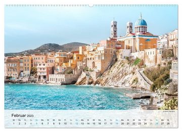 CALVENDO Wandkalender Griechenland - Inselparadies in Europa (Premium, hochwertiger DIN A2 Wandkalender 2023, Kunstdruck in Hochglanz)