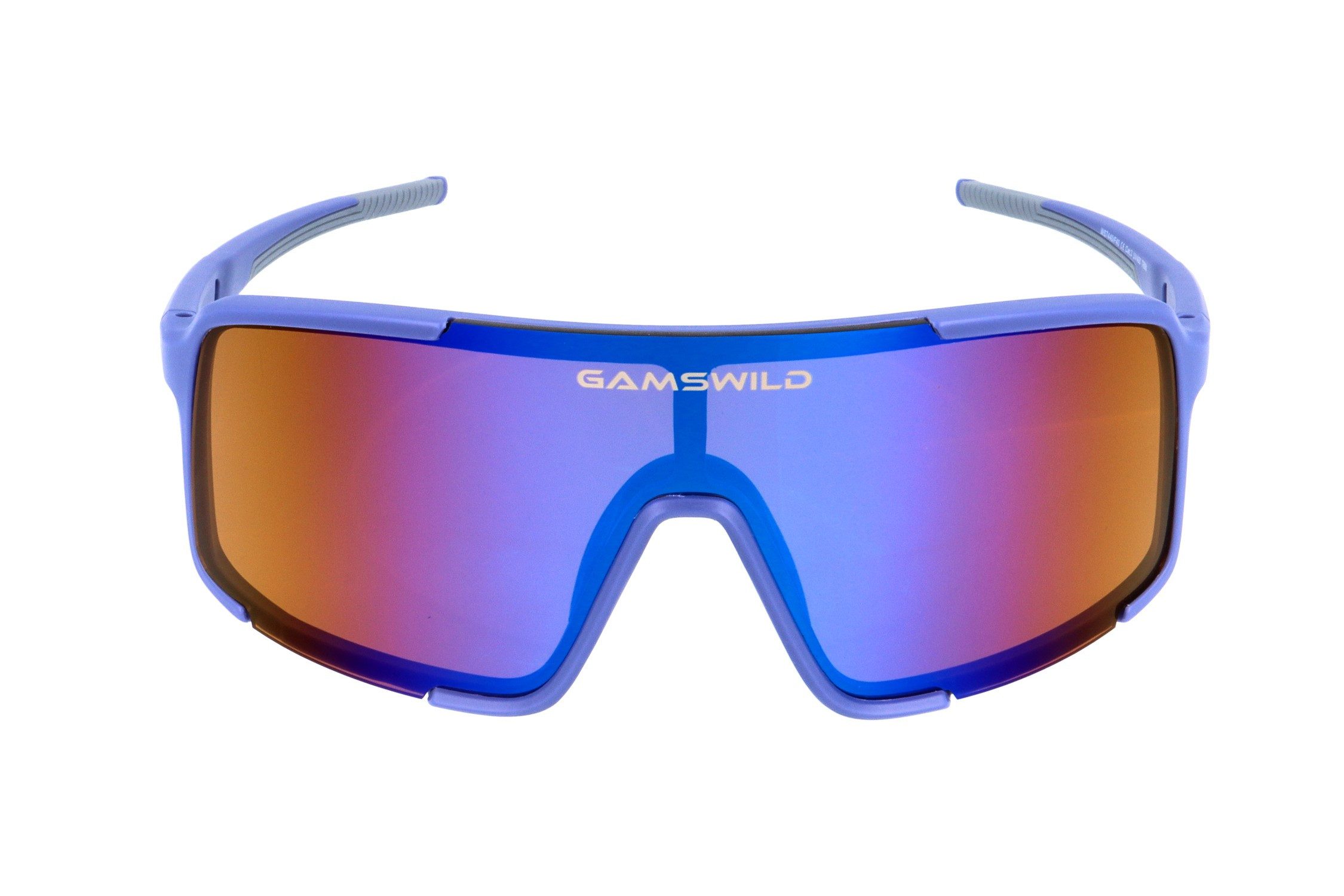 Gamswild Sportbrille UV400 Sonnenbrille Skibrille Fahrradbrille extra große Scheibe Damen, Herren Modell WS7440 in grün, blau, transparent