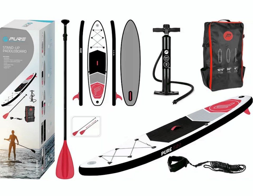 SUP-Board Pure4Fun 10'6 Basic SUP Board Stand Up Paddle aufblasbar ISUP ...