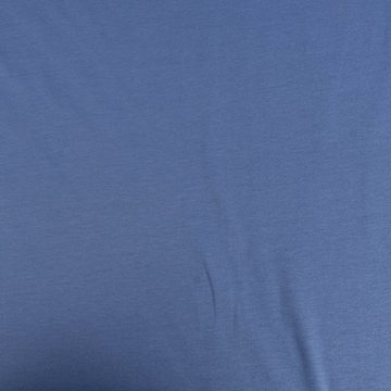 SCHÖNER LEBEN. Stoff Sweatstoff kuschelweich uni blau-lila1,50m Breite, allergikergeeignet