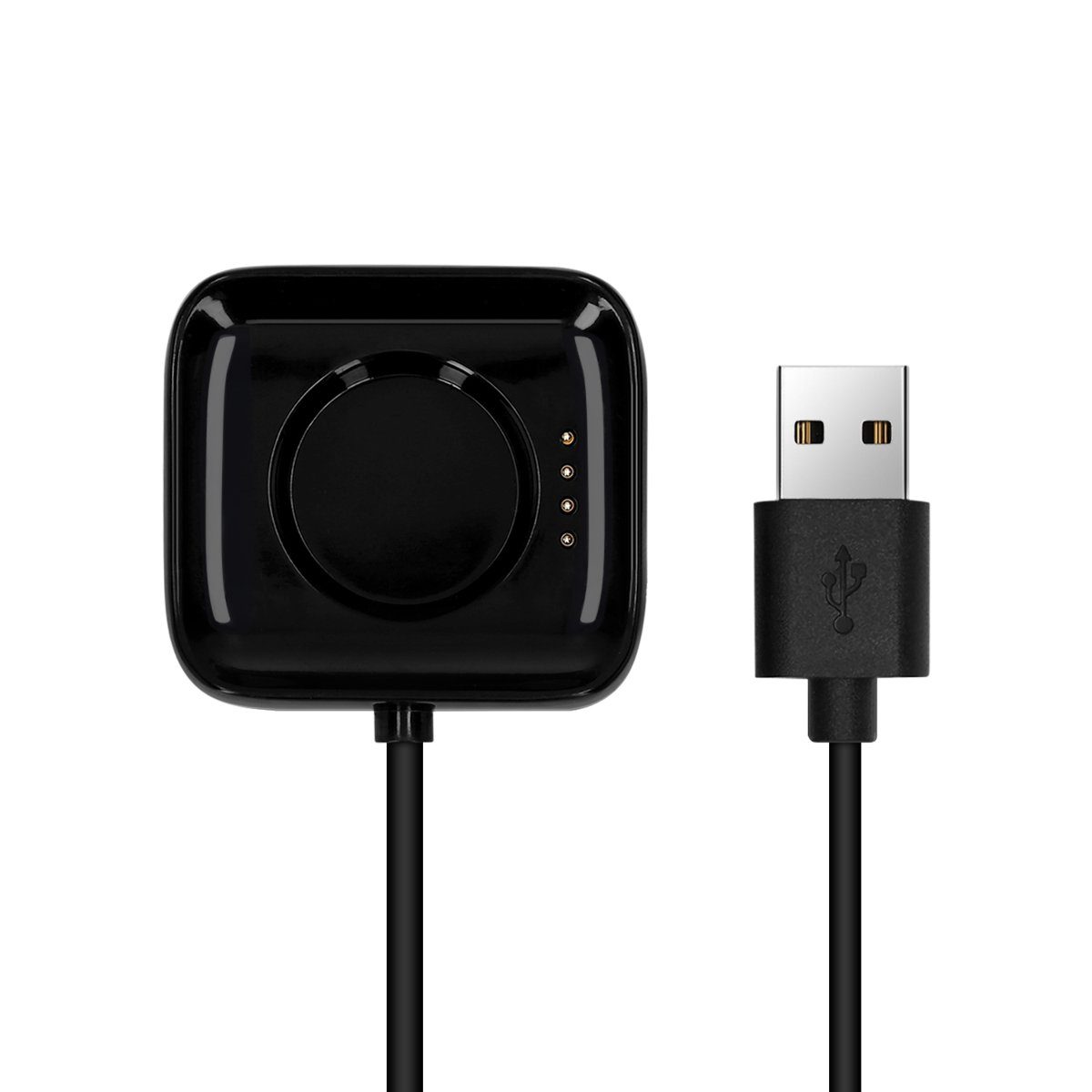 kwmobile USB Ladekabel für Oppo Watch 1 (41mm) Elektro-Kabel, Kabel Charger - Smart Watch Ersatzkabel - Fitnesstracker Aufladekabel Schwarz