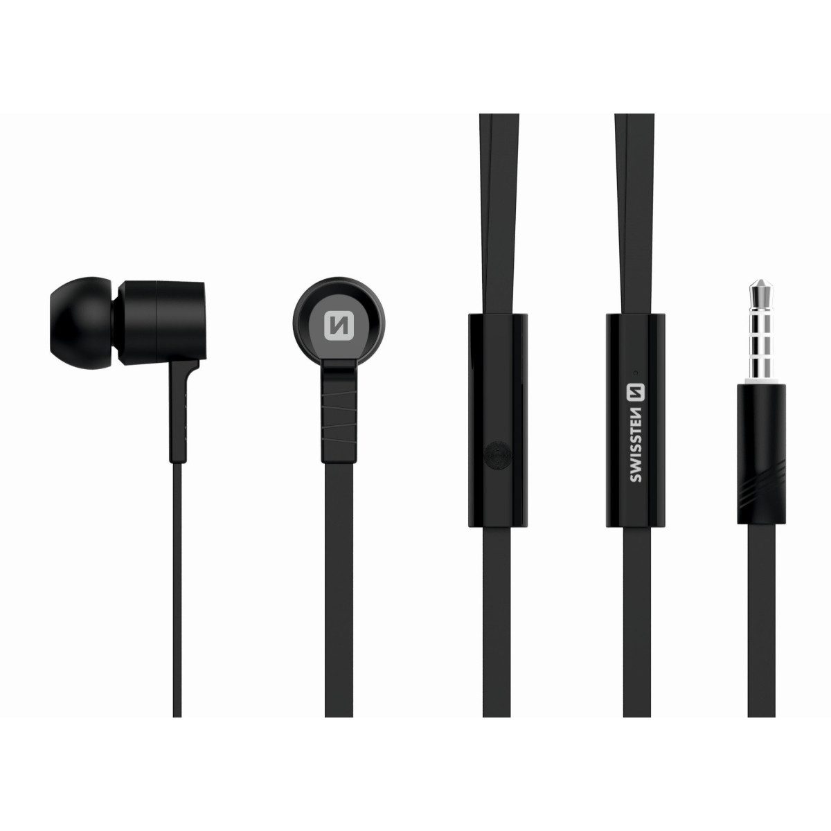 SWISSTEN Swissten Earbuds Rainbow YS-D2 Stereo-Headset mit Mikrofon Kopfhörer (Eingebautes Mikrofon, Multifunktionstaste, Stereo-Headset)