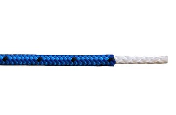 Hummelt® Flechtleine Seil (Polypropylenseil 8mm), Längen (20m), Farben (blau / schwarz)