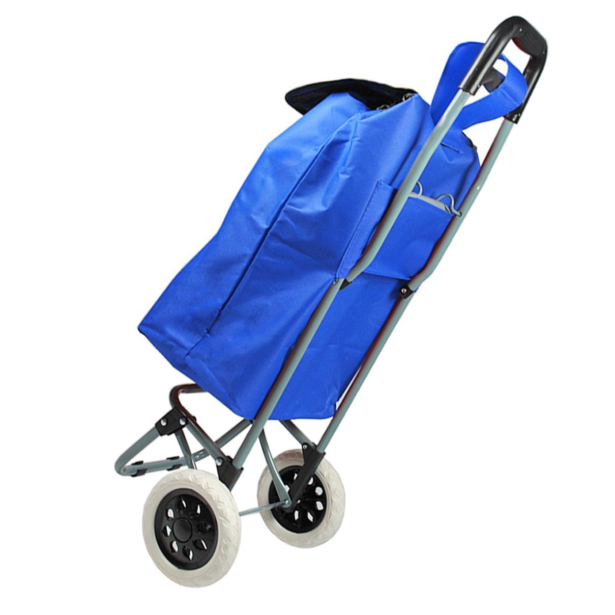 HELO24 Einkaufstrolley Trolley Einkaufswagen Handwagen Koffer Handgepäck bl günstig online kaufen