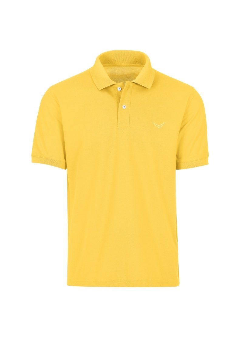 Poloshirt hellgelb Poloshirt Piqué TRIGEMA Trigema DELUXE