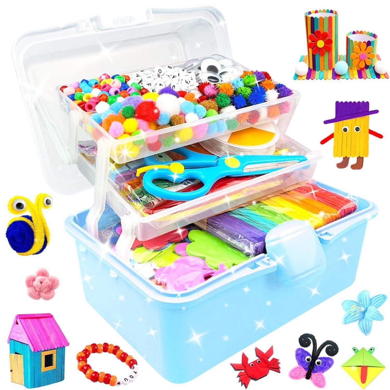 LuxusKollektion Kreativset Bastelset Kinder 3000 Teile Blau