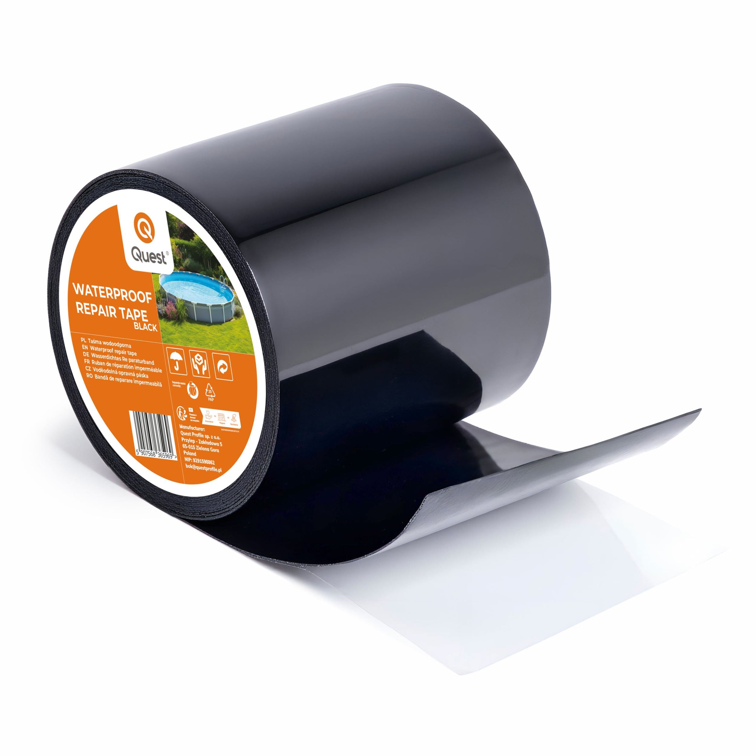 Quest Dichtband Butyl-Reparaturband 100 mm, 3-m-Rolle (1-St) selbstklebend, 100 mm, 3-m-Rolle