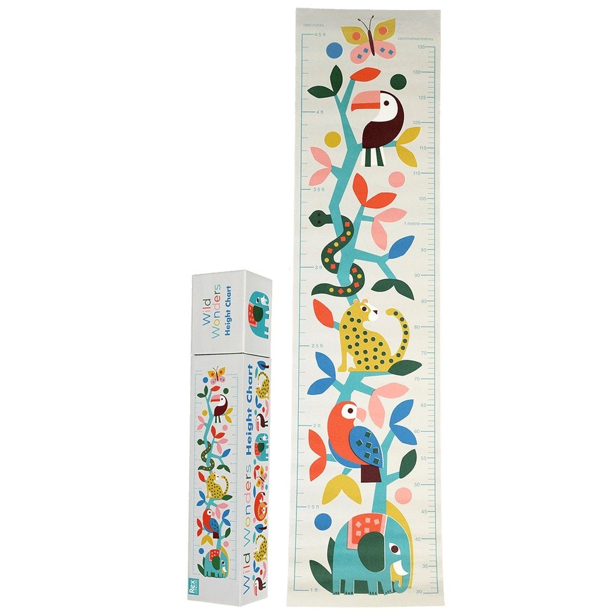 Rex London Messlatte Messlatte Kinder Wand Deko 30-135cm Wachstumslatte