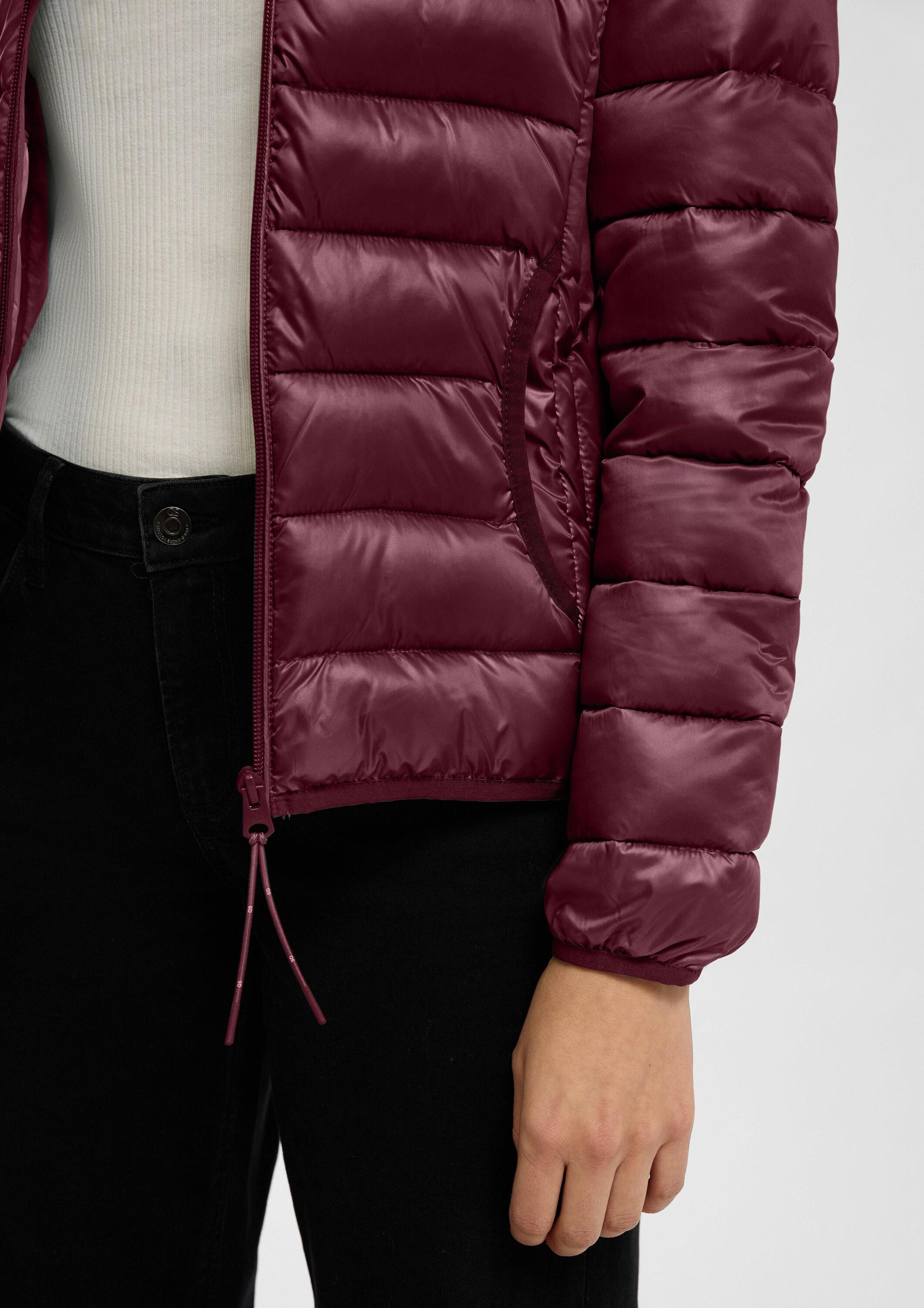 QS Funktionsjacke Outdoor-Jacke Leicht wattierte Steppjacke mit Kapuze