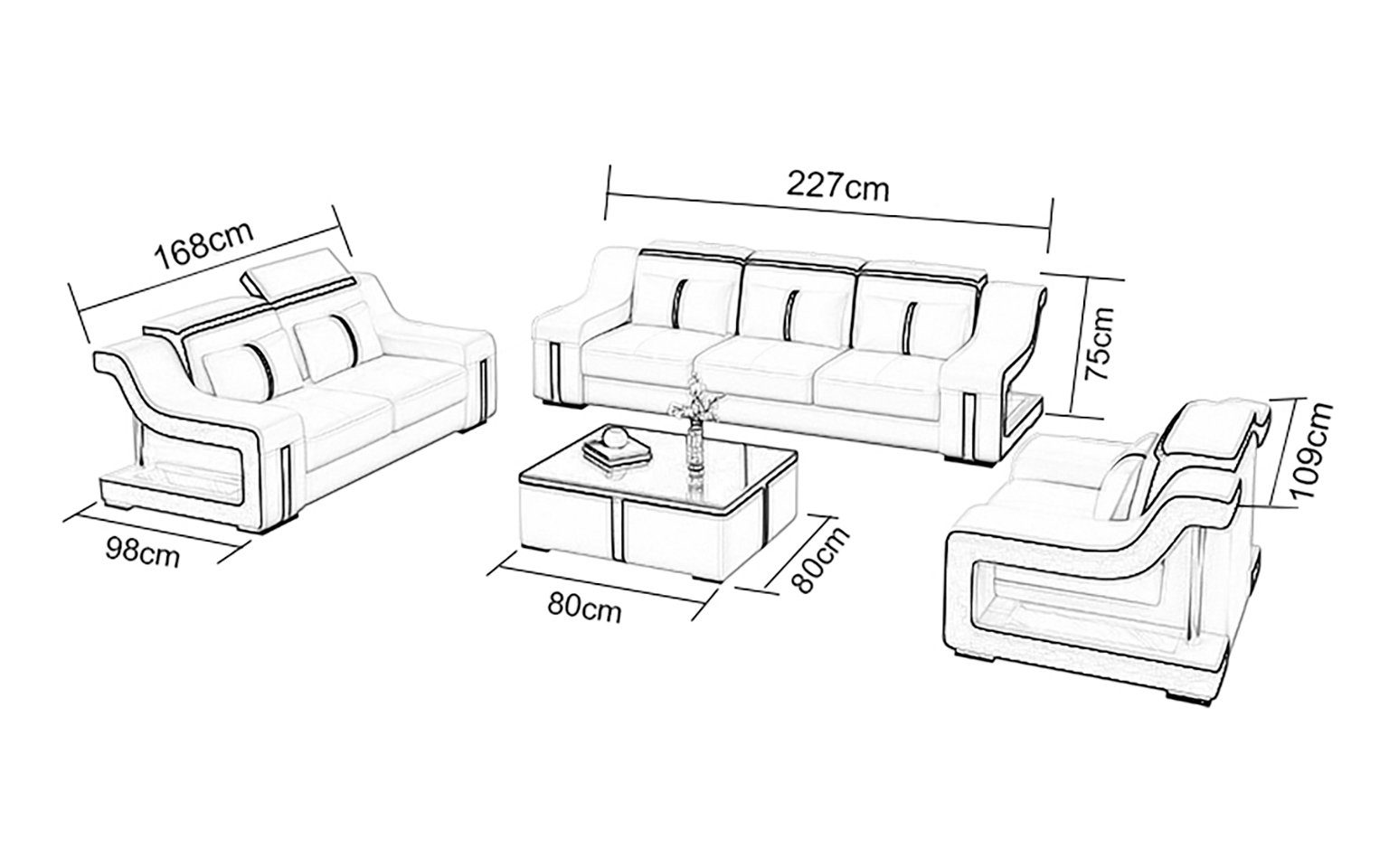 JVmoebel Sofa Graue Designer Europe 3+2+1 Made Sofa, Design Modernes Neu Couchgarnitur in