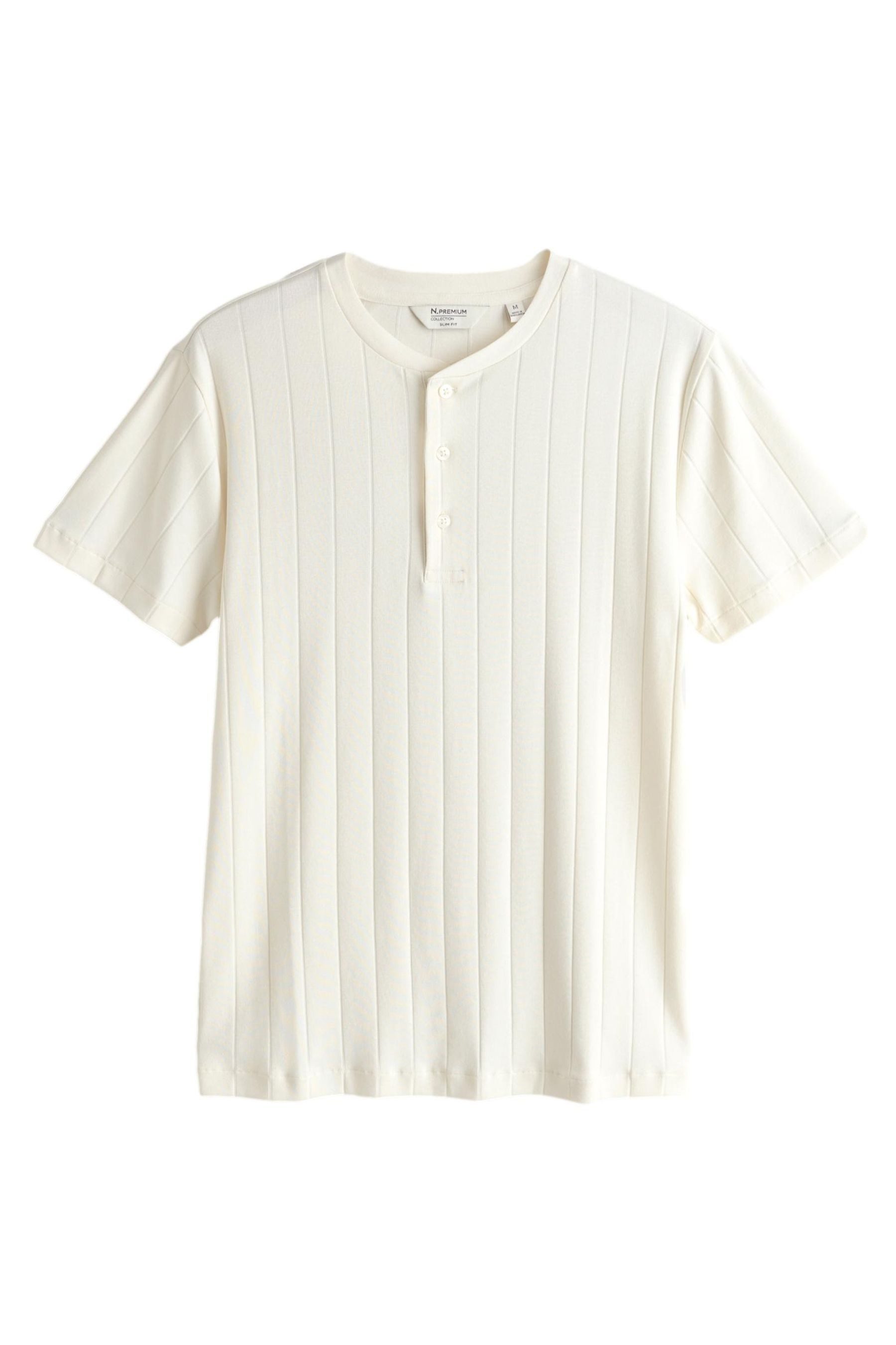T-Shirt Geripptes, elegantes T-Shirt mit Struktur