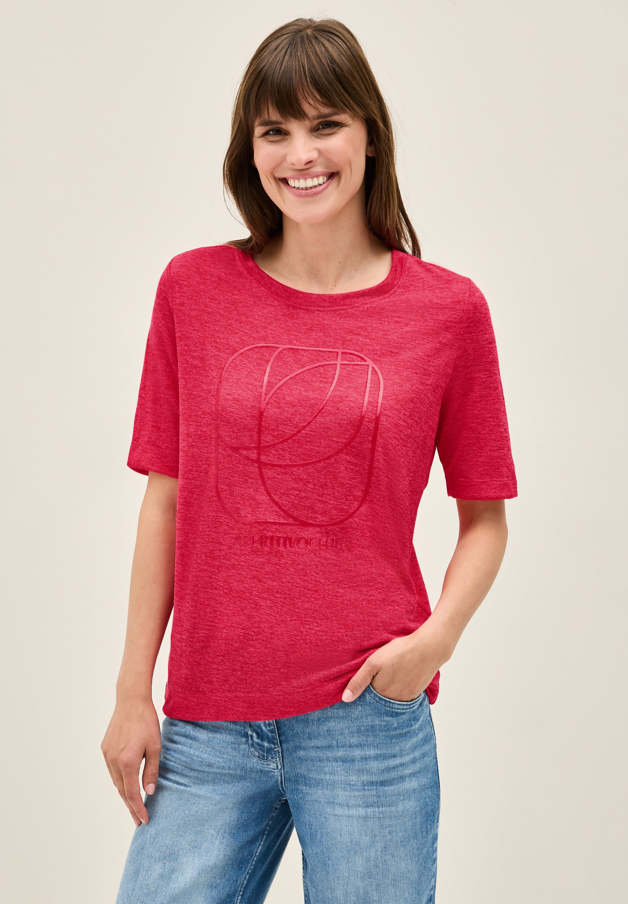 STREET ONE STUDIO T-Shirt aus elastischem günstig online kaufen