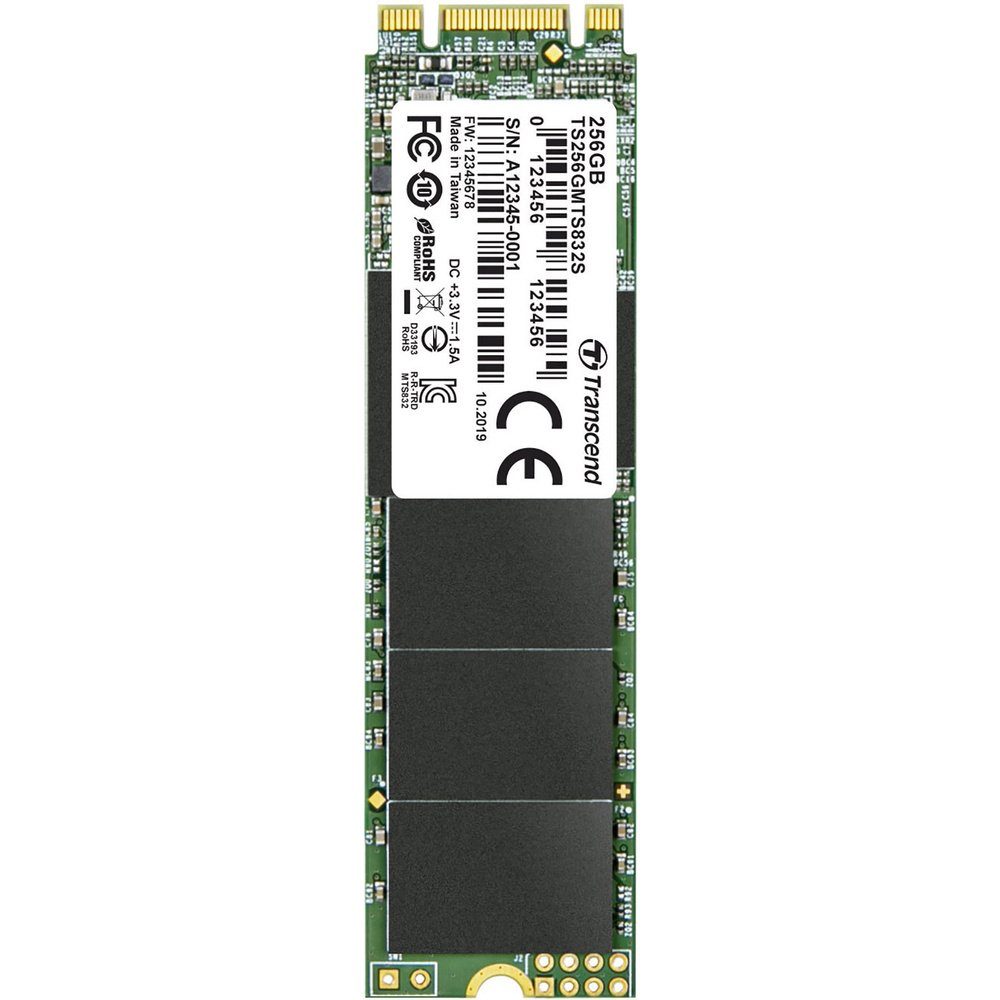 Transcend Transcend 832S 256 GB Interne M.2 SATA SSD 2280 M.2 SATA 6 Gb/s Retail interne SSD (256)