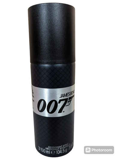 James Bond Deo-Spray James Bond 007 Deodorant Spray 150 ml for Men, Zuverlässiger Deo-Duft nicht nur beim Sport