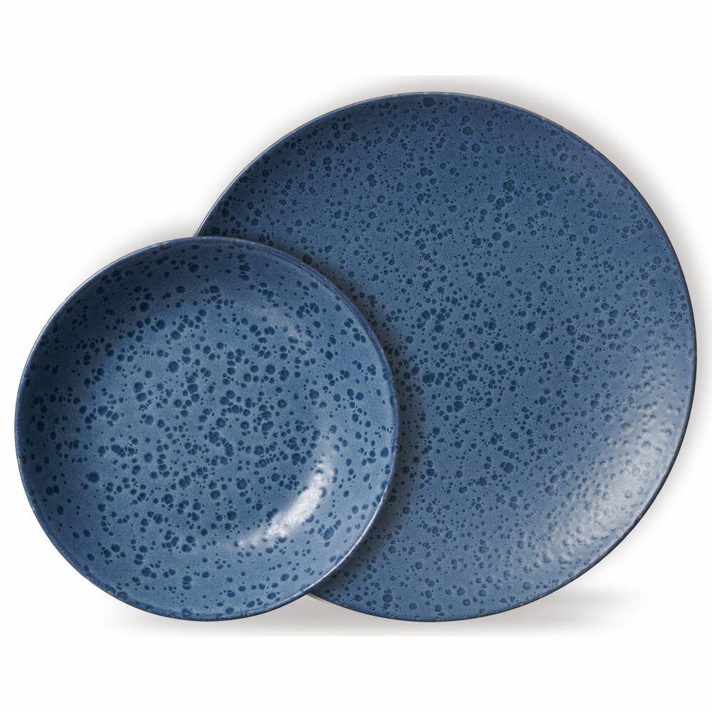 Ritzenhoff & Breker Tafelservice Kitwe 8-tlg. Blau (8-tlg), 4 Personen, Steinzeug