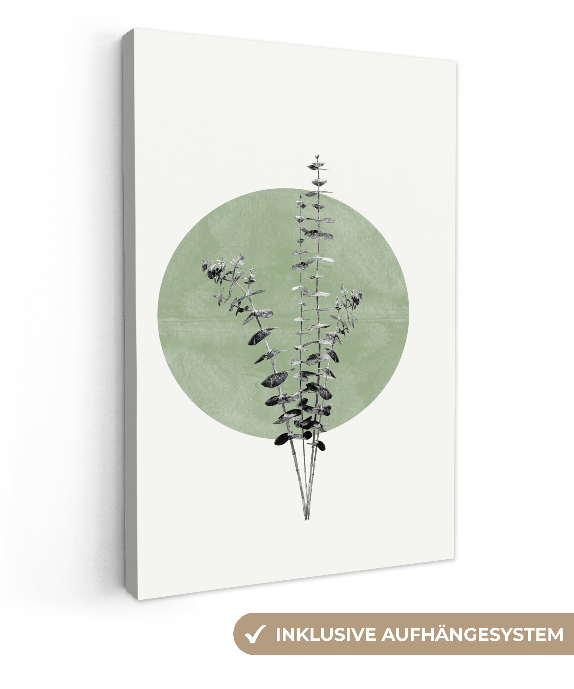 OneMillionCanvasses® Leinwandbild Grün - Pflanzen - Natur - Abstrakt, Fotod günstig online kaufen