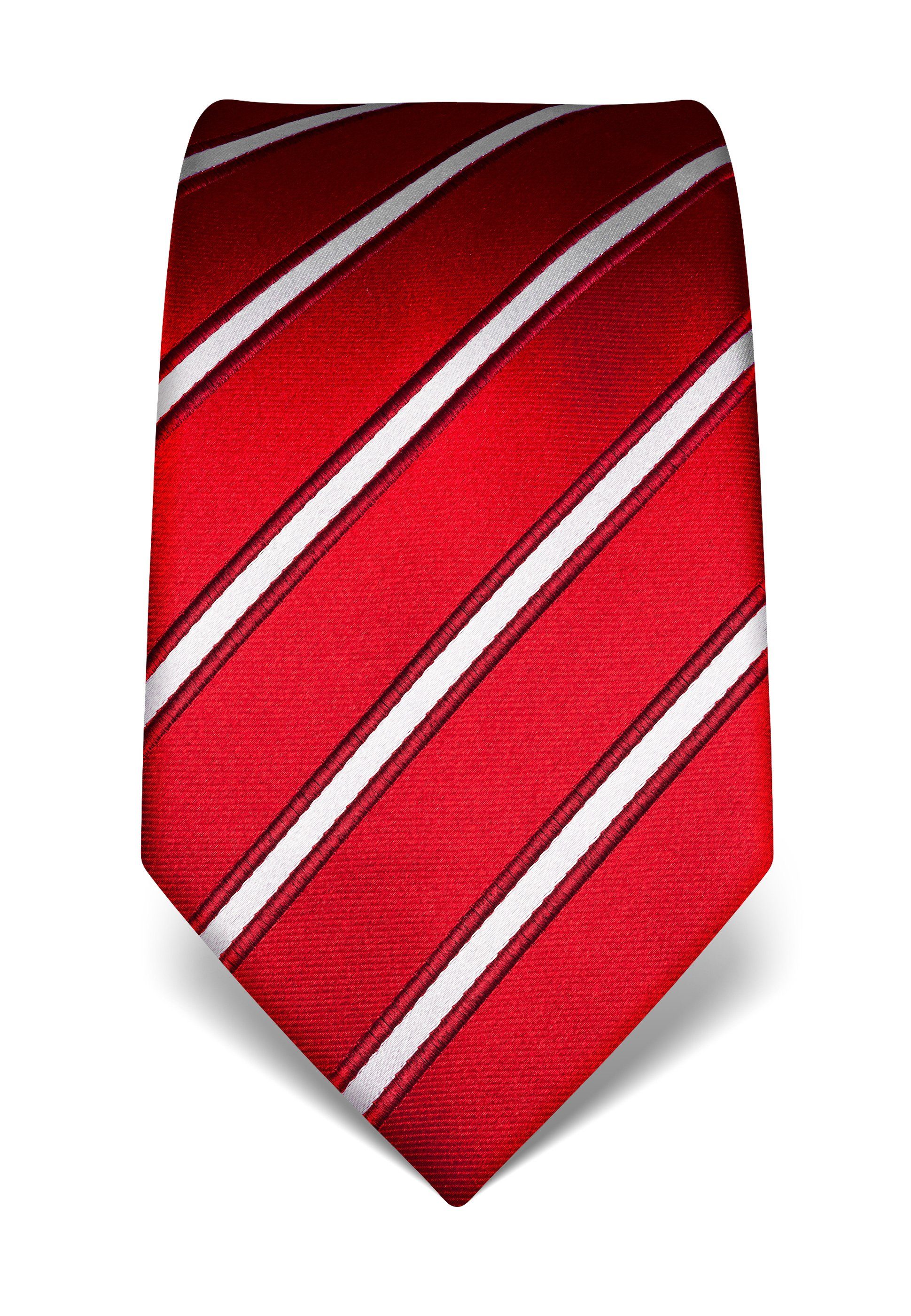 Krawatte rot gestreift Boretti Vincenzo