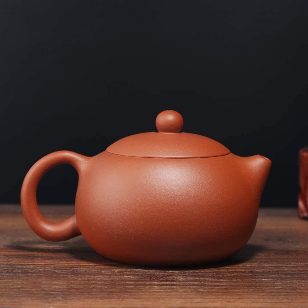 Teetasse Handgemachte Teekannen,Große Teekanne Xishi Keramik Kapazität Yixing Teekanne,Lila 240ml, XDeer Zisha Ton