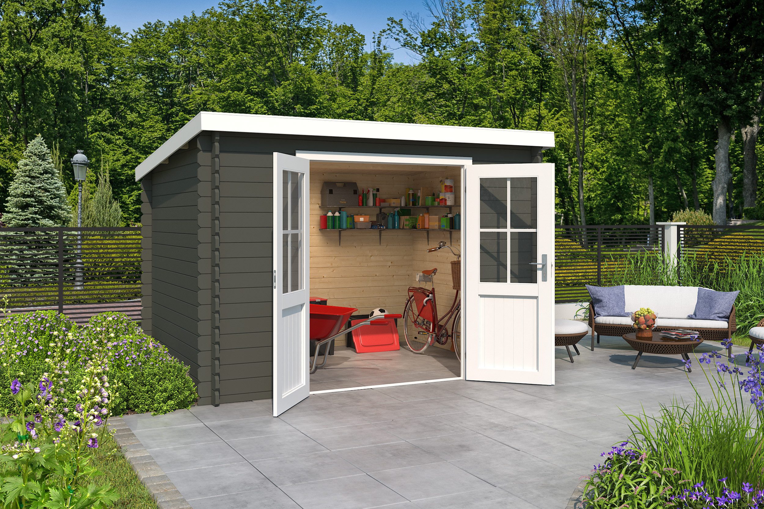 Nordic Holz Gartenhaus Atlanta, BxT: 312x258,7 cm