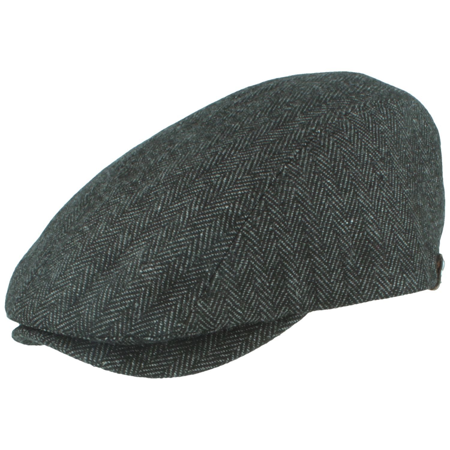 Balke Schiebermütze Flatcap leicht und wärmend in Fischgrät-Muster