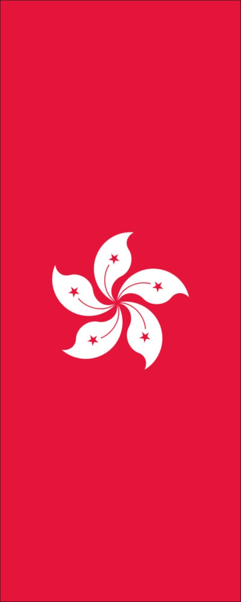 flaggenmeer Flagge Hongkong 160 g/m² Hochformat