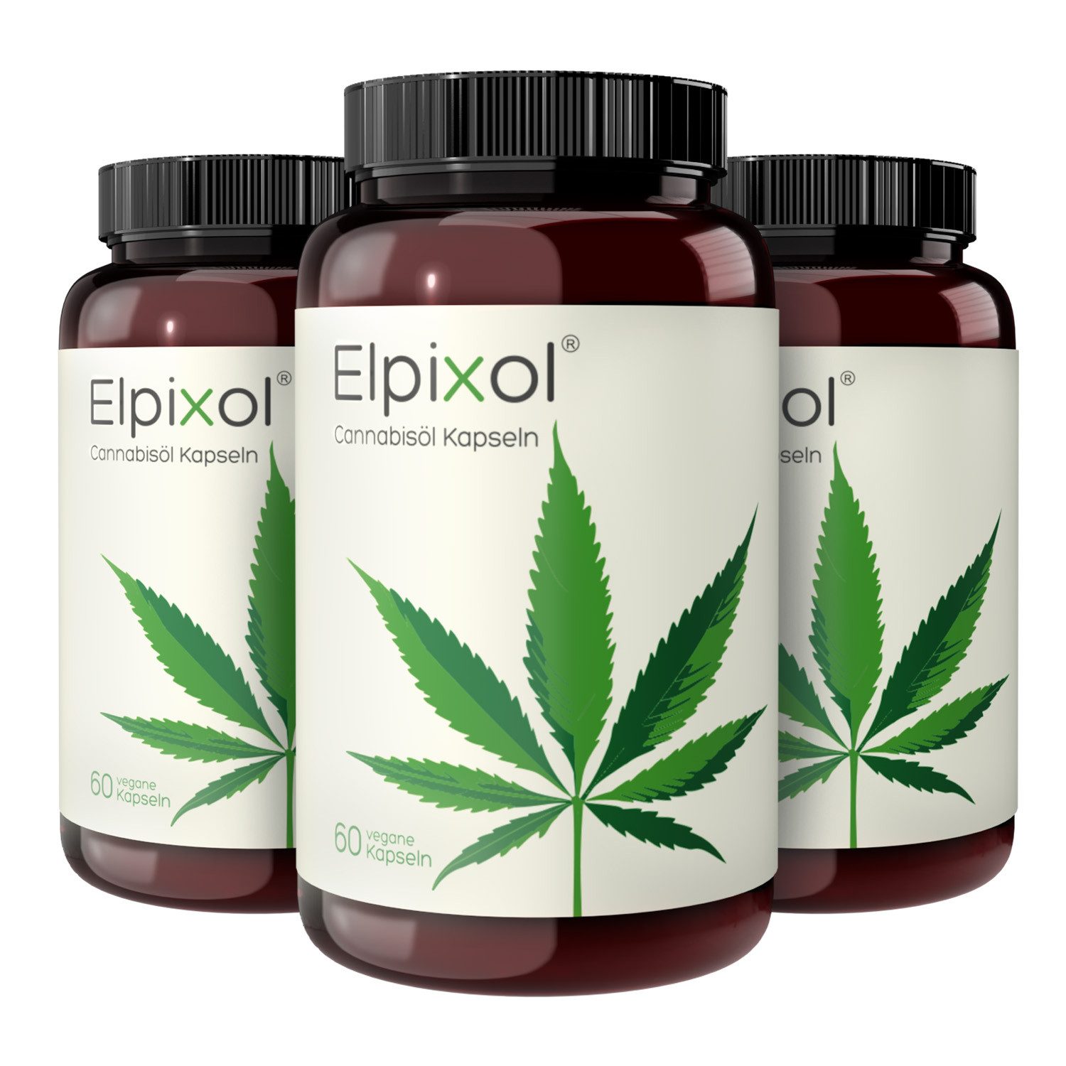 Elpixol® Elpixol® Cannabisöl Kapseln, mit Omega 3-6-9 Fettsäuren & natürlich enthaltenen Vitamin E à 180 St., 180 g