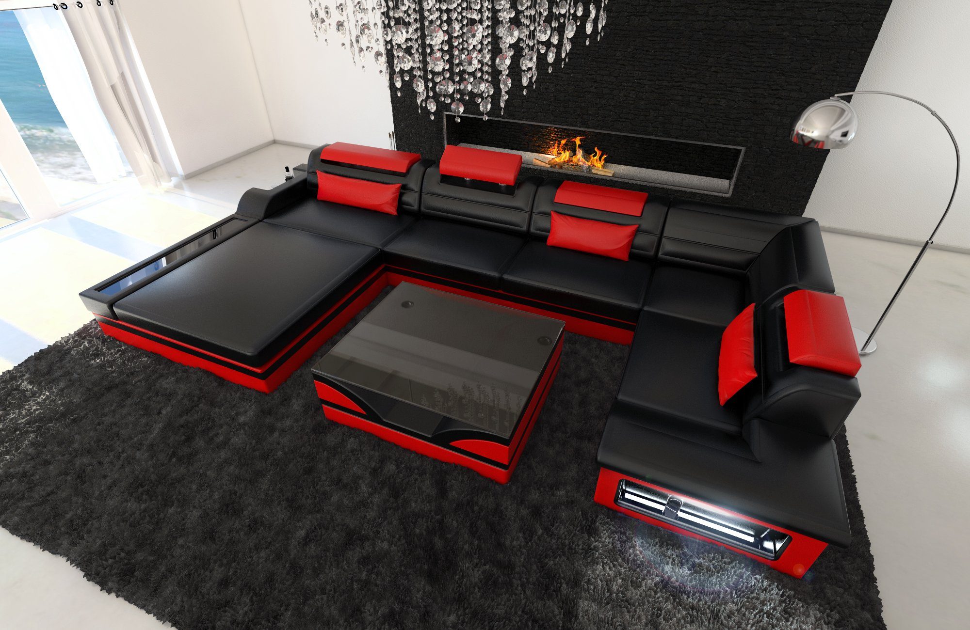 Sofa Dreams Wohnlandschaft Sofa Leder Mezzo günstig online kaufen