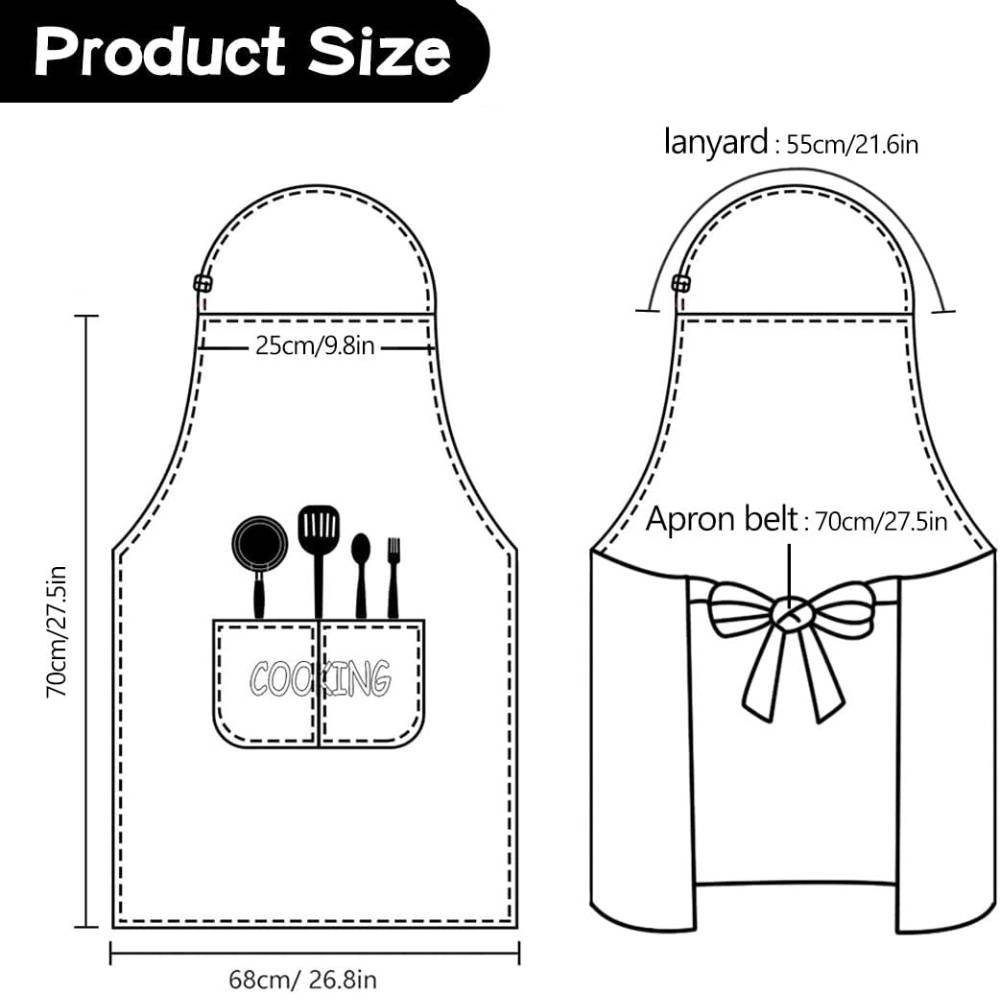 Blusmart Kochschürze 2 Stück Schürzen Frauen wasserdichte Küchenschürze mit günstig online kaufen